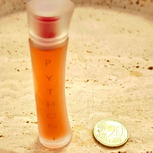 Python by Trussardi EDT Miniature 5ml like new, collectible perfume