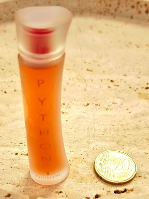 Python by Trussardi EDT Miniature 5ml like new, collectible perfume