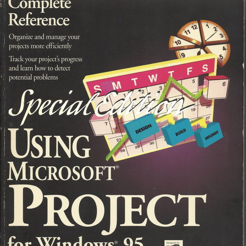 Using Microsoft Project for Windows 95 book like new, Greek