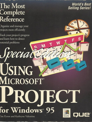 Using Microsoft Project for Windows 95 book like new, Greek