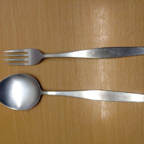 Vintage spoon and fork used from PIA Airlines Pakistan
