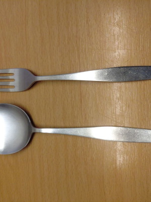 Vintage spoon and fork used from PIA Airlines Pakistan