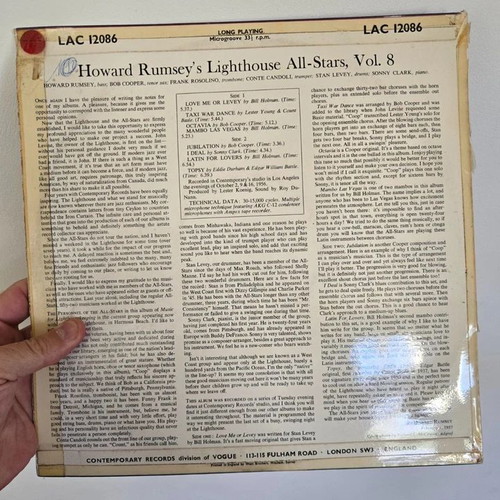 Howard Ramsey's Lighthouse All Stars Music For Lighthousekeeping vinyl like new, jazz