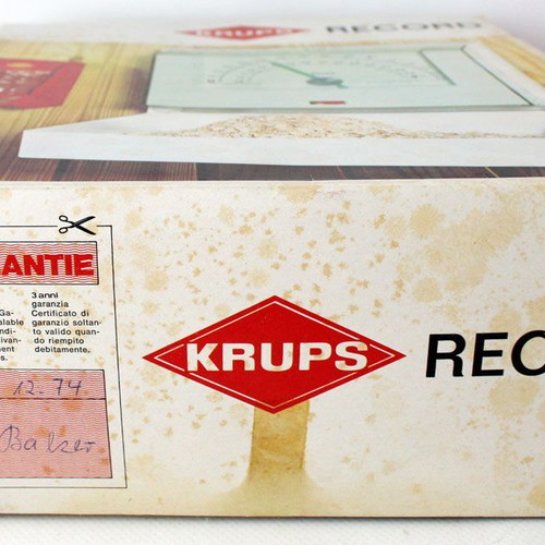 Krups Record Vintage Kitchen Scale 1974 wall-mounted, new, up to 3 kg
