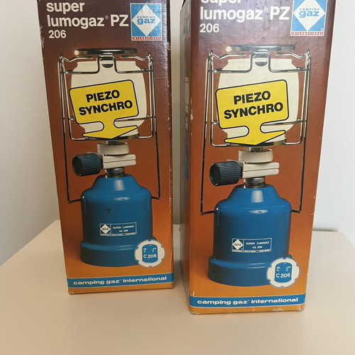 Campingaz Super Lumogaz PZ 206 Gas Lamp new, set of 2