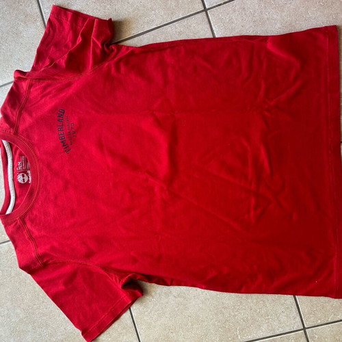 Timberland red t-shirt like new, size M