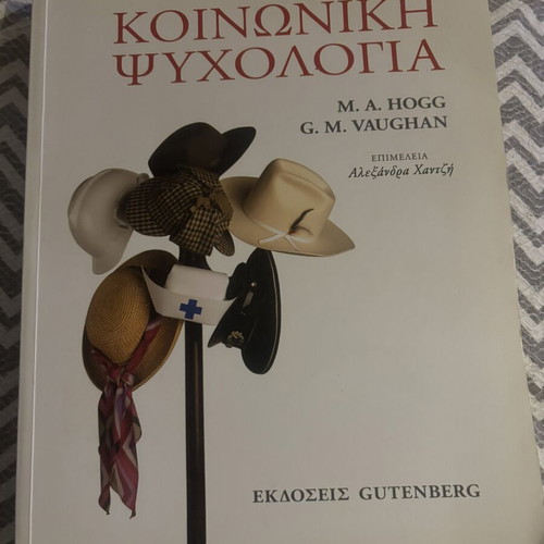 Social Psychology book by M.A. Hogg and G.M. Vaughan
