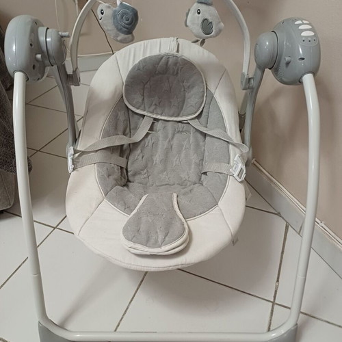 Lorelli Portofino Cool Grey Stars electric baby swing 2 in 1