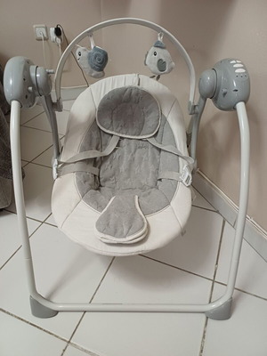 Lorelli Portofino Cool Grey Stars electric baby swing 2 in 1