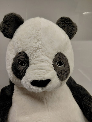 Μεγάλο λούτρινο panda, μαλακό και αφράτο