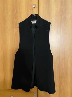 Long women's vest J’aime Les Garcons new, black, size S