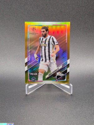2020 Topps Chrome UEFA Champions League Aoki Gold /50 Manolo Portanova #21 Rookie RC Juventus card