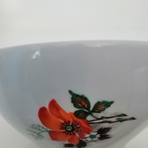 Porcelain bowls vintage set of two with floral pattern, like new