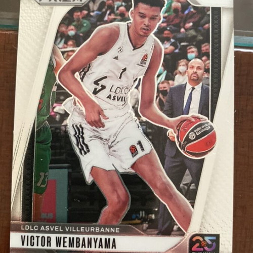 2021-22 Panini Prizm Euroleague Victor Wembanyama #48 Cracked Ice new