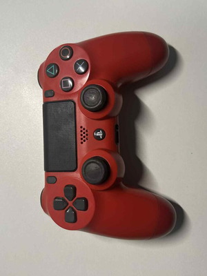 PlayStation 4 DualShock controllers new, red and dark blue, set of two