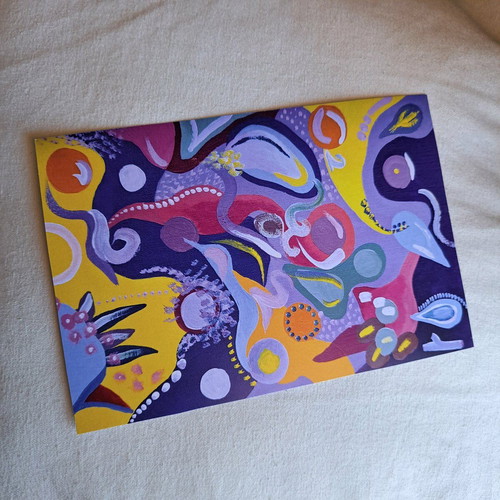 Abstract poster made to order, 12.5×18cm, 300g cardboard