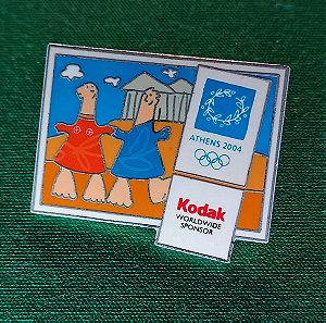 ATHENS 2004 OLYMPIC GAMES PIN AUTHENTIC memorabilia souvenir - Sponsor Kodak
