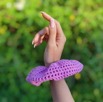 Handmade knitted Scrunchie new, pink Barbie