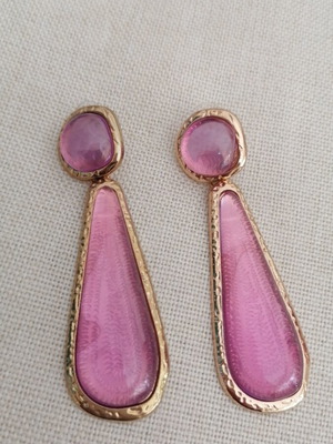 Fuchsia dangling earrings new