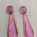 Fuchsia dangling earrings new