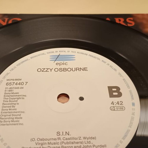 Ozzy Osbourne No More Tears 7'' vinyl like new, metal