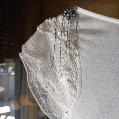 Blouse white size M used, worn slightly