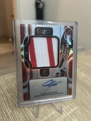 Euroleague Panini Moneke Red Star Patch Auto like new