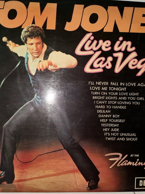 Tom Jones Live in Vegas record used, vinyl LP