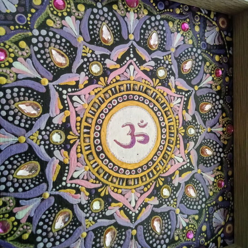 Therapeutic Mandala Sahasrara Canvas Painting New