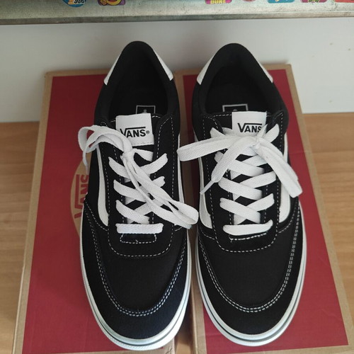 Vans Brooklyn Ls sneakers, black and white, size 38
