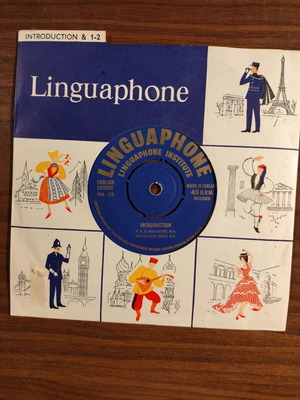 Linguaphone English Course used 45 RPM educational vinyl 1960s