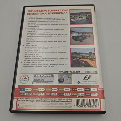 F1 Championship Season 2000 PC like new