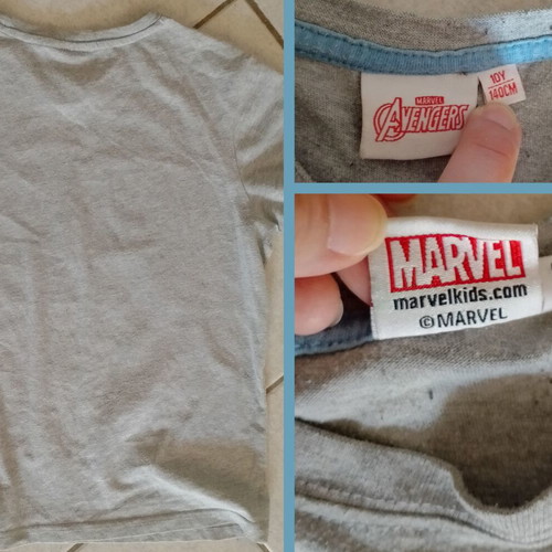 Marvel boys' t-shirts and shorts pack used, size 10 years (140cm)