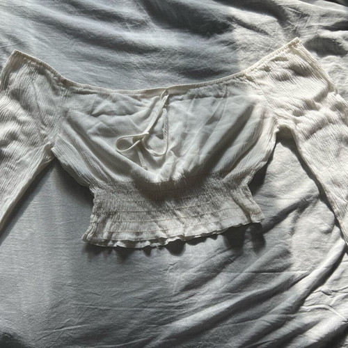 Corset top like new, white, size S