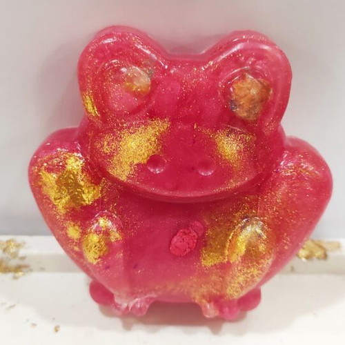 Handmade decorative aromatic frog-shaped soap made to order
