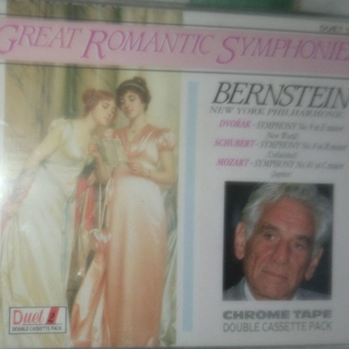 Bernstein New York Philharmonic Double Cassette Romantic Symphonies