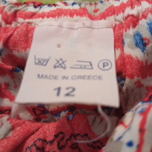 Kids set crop top and shorts like new, multicolor