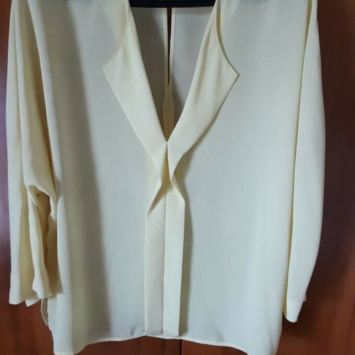 Mango blouse XL yellow new, long sleeve, chiffon fabric
