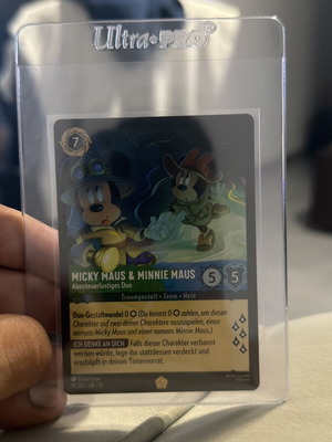 Mickey Mouse & Minnie Mouse Adventuring Duo Legendary Foil Card