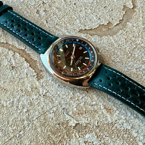 Seiko Vintage Navigator used black unisex watch