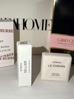 Byredo Sellier gift set tester and Le Chemin soap bar new