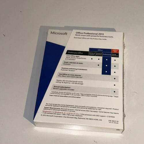 Microsoft Office 2013 Professional new, full English version