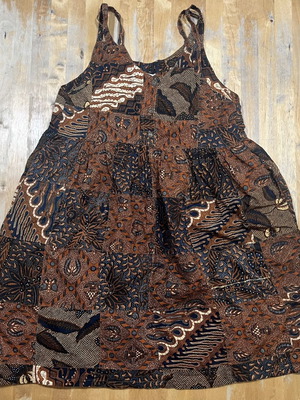 BALI HAI COLLECTION maternity dress, 100% cotton, XL, earth tones