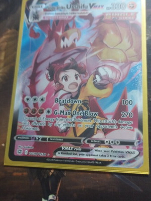 Urshifu VMAX TG19 Pokémon card like new