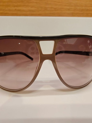Dior Homme sunglasses, brown gradient lenses, brown and white frame