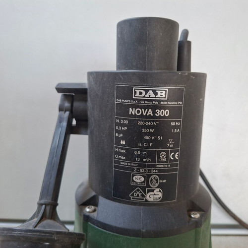 DAB Nova 300 Submersible Pump New, Made in Italy