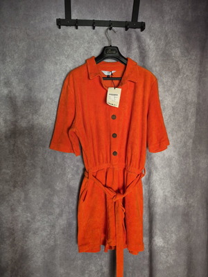 PCP one-piece shorts jumpsuit new, size M/L, orange