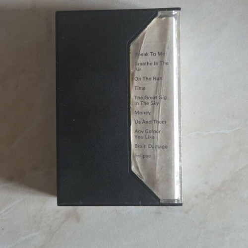 Pink Floyd The Dark Side of the Moon cassette tape used, rock