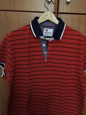 Broker's polo shirt XXL red like new, fits XL