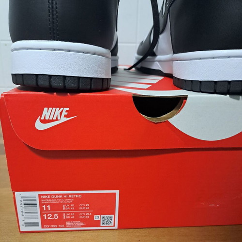 Nike Dunk High Retro Panda sneakers size 45 new unworn men's